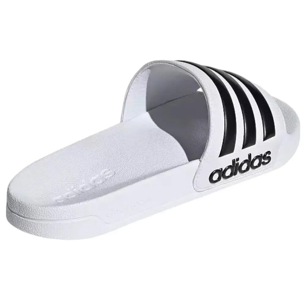 adidas Slides Men's‎ Size 12 Adilette Shower White/Core Black/White Sandals